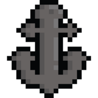 Pixel Kunst Anker Symbol png