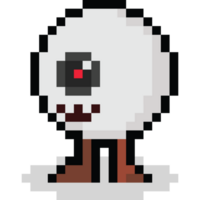 pixel arte occhio mostro personaggio png