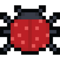 Pixel art beetle icon png