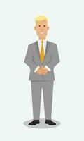 Businessman in Formal Suit Cartoon Character Digital Vector Stock Illustrations