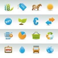 World Environment and Ecology Green, Recycling Symbol Price tag, shopping cart Digital Vector Symbol set and icons