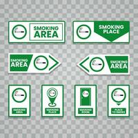 Warning smoking area sign and symbol graphic design vector illustration