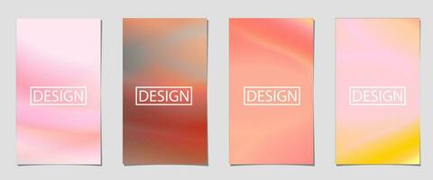 set of abstract background with beautiful gradient color, colorful background for poster flyer banner backdrop with different color. vertical banner. sky background vector illustration