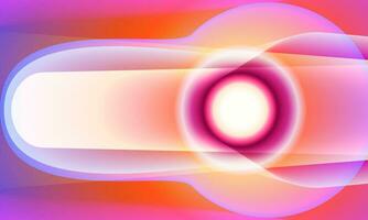 Cyberpunk light trails in motion or light slow shutter effect with colorful gradient shadow. Acceleration speed motion geometric shape on night. Bright sparkling background. vector illustration