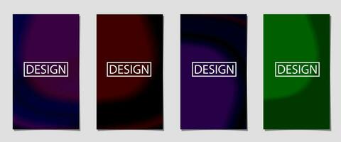 Set of covers design templates with minimalis round vibrant lights gradient background. trendy modern design. applicable for landing pages covers brochures flyers presentations banner. Vector design