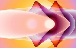 Fluid gradient abstract with shining arrow in the speed on light. Vibrant arrows dance in a dynamic geometric backdrop,exuding captivating energy and movement. colorful triangle background. vector