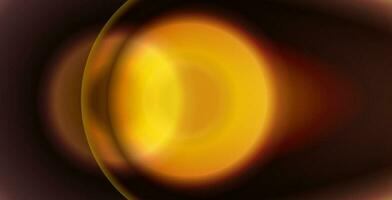 collision of two planets in outer space at high speed. Fantastic background with abstract orange comet shadow effect. vector illustration
