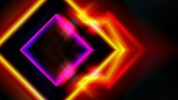 Futuristic abstract background. Glowing triangle lines design. Swirl frame lines element. Future technology concept. Horizontal banner template. Suit for cover, banner, website. Vector illustration