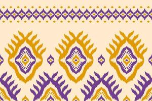 Abstract ethnic pattern art. Ikat seamless pattern traditional. American, Mexican style. vector