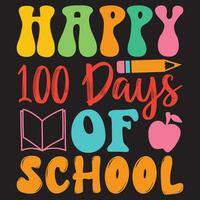 Happy 100 Days Of School vector