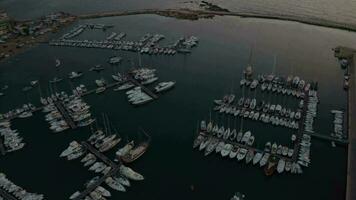 Yacht port in Porto Palo in Sicily in Italy video