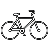 bicicleta dibujos animados ai generativo png