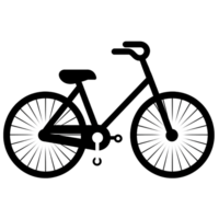 bicicletta cartone animato ai generativo png