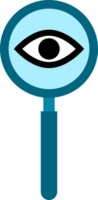 Magnifying glass zoom eye png
