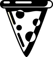 Pizza slice fast food icon png
