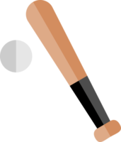 Wooden baseball bat hitting ball sport png