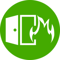 emergency exit door fire escape sign warning icon png