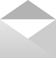 abierto papel sobre correo icono png