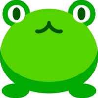 Green frog icon png