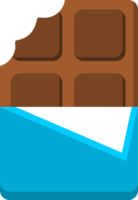 Chocolate bar with wrapper png