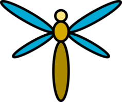 libellula volante scarabocchio png
