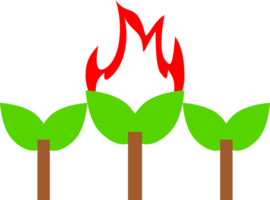 Lauffeuer Baum Symbol png