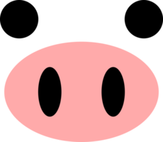 face pig cartoon icon png