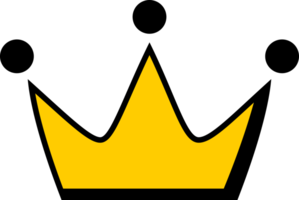 yellow crown drawing icon doodle png