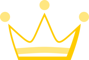 krona teckning ikon klotter png