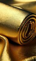 Gold luxurious foil texture Background, AI Generated photo