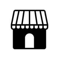 store icon solid style vector