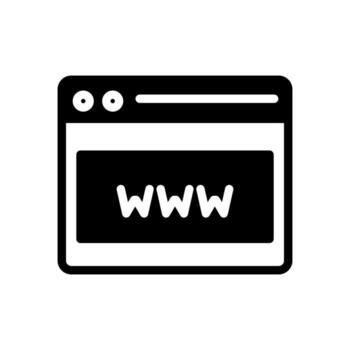 navegador icono sólido estilo vector