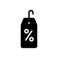 discount icon solid style vector