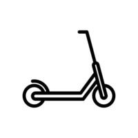 scooter icon line vector