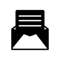 letter icon solid style vector