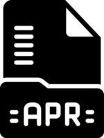 solid icon for apr vector