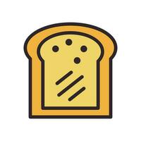 toast icon color style vector