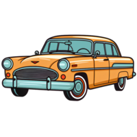 classic car cartoon ai generate png