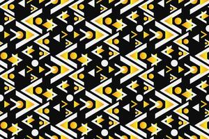 Geometric seamless pattern. Abstract geometric graphic design pattern. Seamless geometric pattern with black and yellow color. vector