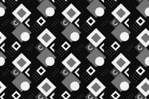 Geometric seamless pattern with black and white color. Simple regular background. Vector illustration