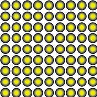 abstract black yellow color gradient polka dot pattern vector