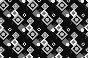 Geometric seamless pattern with black and white color. Simple regular background. Vector illustration