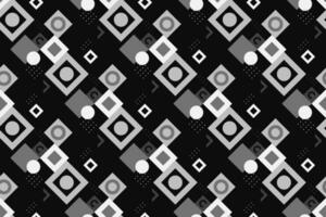 Geometric seamless pattern with black and white color. Simple regular background. Vector illustration