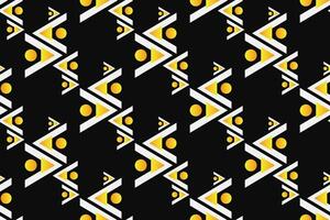 Geometric seamless pattern. Abstract geometric graphic design pattern. Seamless geometric pattern with black and yellow color. vector