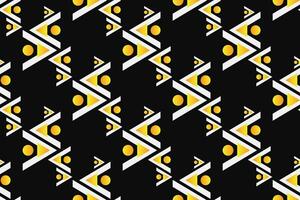 Geometric seamless pattern. Abstract geometric graphic design pattern. Seamless geometric pattern with black and yellow color. vector