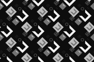 Geometric seamless pattern with black and white color. Simple regular background. Vector illustration