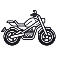 motorcykel tecknad serie ai generativ png