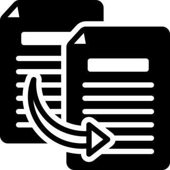 solid icon for copy vector