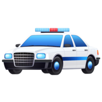 police car cartoon ai generative png