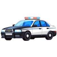 police car cartoon ai generative png